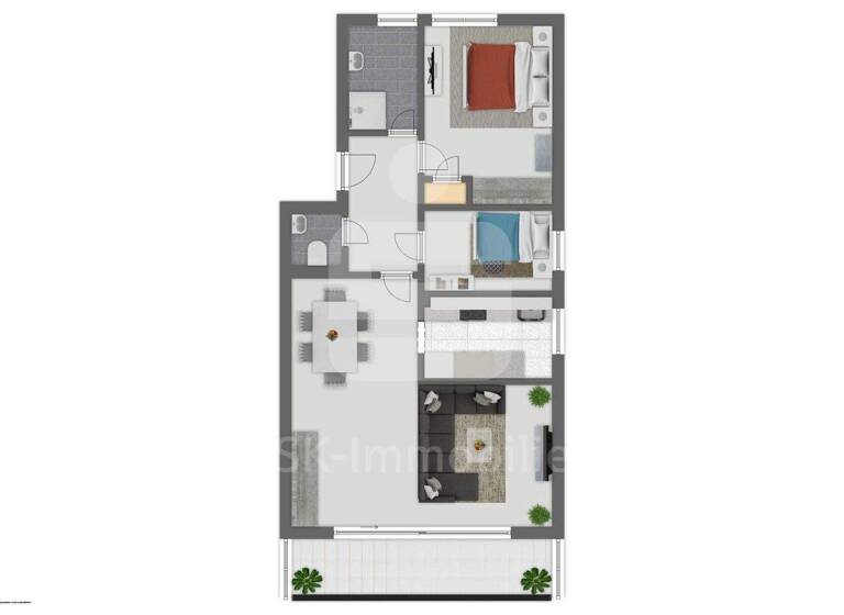 Wohnung zum Kauf 298.000 € 3 Zimmer 79,4 m² 1. Geschoss Schildgen Bergisch Gladbach 51467