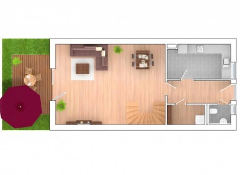 Reihenendhaus zum Kauf provisionsfrei 845.000 € 5 Zimmer 132,5 m² 145,5 m² Grundstück frei ab sofort Hamburg-Altstadt Hamburg 22455