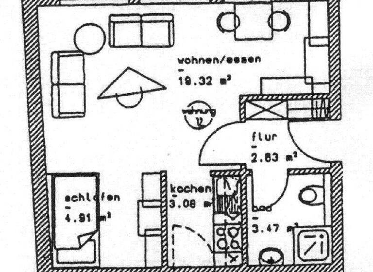 Studio zur Miete 250 € 1 Zimmer 33,4 m² frei ab 01.05.2026 Pirnaer Straße 11-13 Radeberg 01454