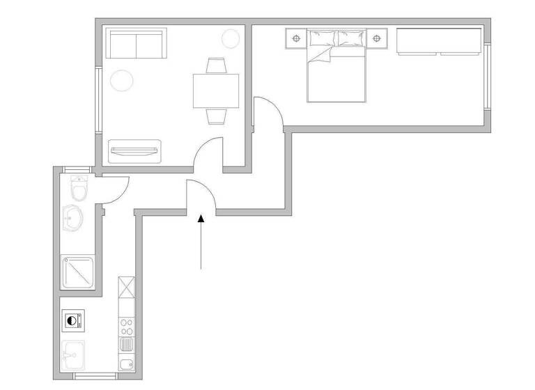 Wohnung zur Miete 1.690 € 2 Zimmer 60 m² 2. Geschoss frei ab 01.04.2026 Bockenheim Frankfurt am Main 60487
