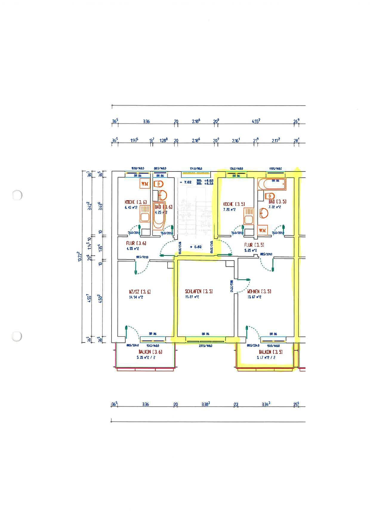 Wohnung zum Kauf 52.500 € 2 Zimmer 52,4 m²<br/>Wohnfläche 2.<br/>Geschoss Mühlhausen Mühlhausen/Thüringen 99974