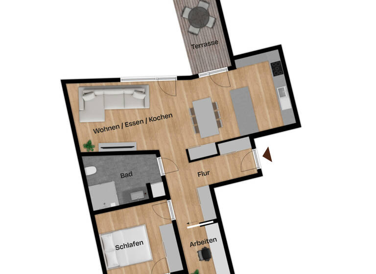Wohnung zum Kauf provisionsfrei 529.520 € 2,5 Zimmer 76,2 m²<br/>Wohnfläche 2.<br/>Geschoss St Johannis Nürnberg 90419