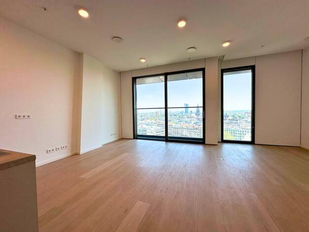 Wohnung zur Miete - Neubau 1.650 € 1,5 Zimmer 44,3 m² 11. Geschoss Innenstadt Frankfurt am Main 60311