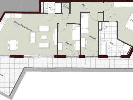 Wohnung zur Miete 2.277 € 4 Zimmer 140,5 m² 3. Geschoss Reutlinger Straße 74 Metzingen 72555