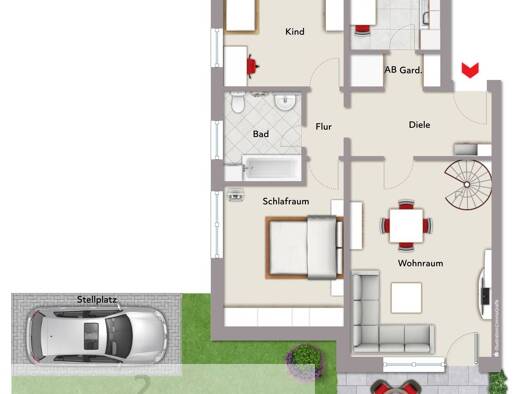 Wohnung zum Kauf 179.900 € 3 Zimmer 86 m² frei ab sofort Wulfen Dorsten 46286
