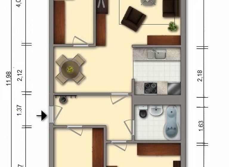 Wohnung zur Miete 360 € 4 Zimmer 68,9 m² 5. Geschoss Dr.-Salvador-Allende-Straße 250 Kappel Chemnitz 09119