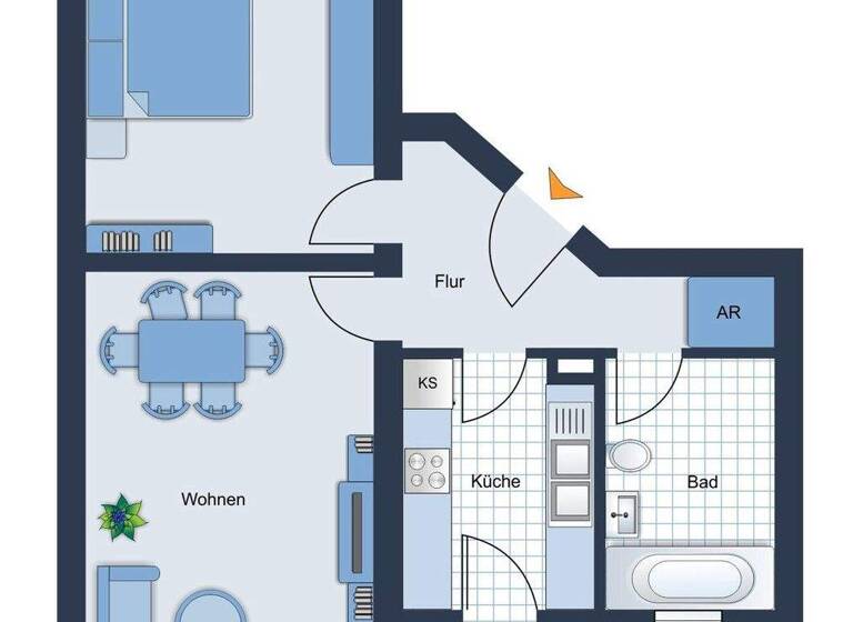 Wohnung zum Kauf 190.000 € 2 Zimmer 64,3 m² EG Lichterfelde Berlin 12207