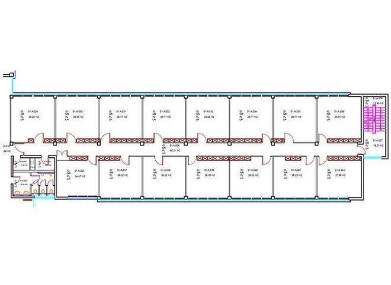 Bürofläche zur Miete 399 € 25 m² Bürofläche teilbar ab 25 m² Fuggerstraße 7-11 Uedesheim Neuss 41468