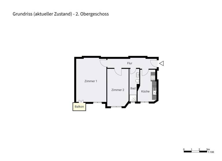 Wohnung zum Kauf 420.000 € 2 Zimmer 58,3 m² 2. Geschoss Halensee Berlin 10711