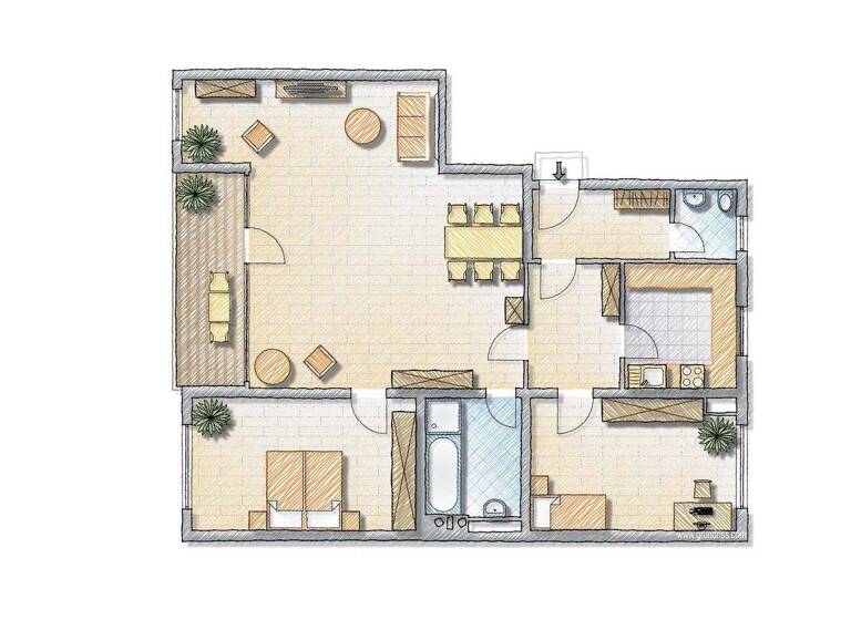 Wohnung zum Kauf 335.000 € 3 Zimmer 96,6 m² EG frei ab sofort Sophienstraße 15 Glockenhof Nürnberg 90478