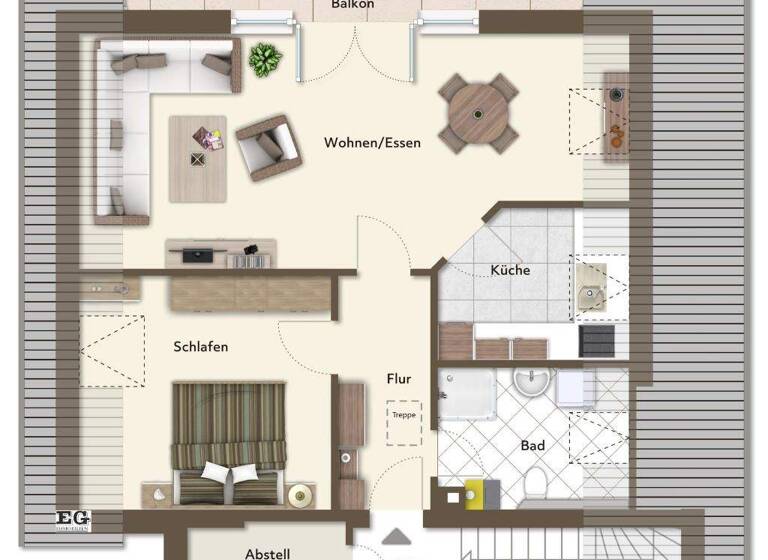 Wohnung zum Kauf 169.000 € 2 Zimmer 59,9 m² 1. Geschoss Oerlinghausen 33813