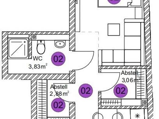 Wohnung zum Kauf provisionsfrei 100.000 € 1 Zimmer 32,1 m² EG frei ab 01.12.2026 Fridingen an der Donau 78567