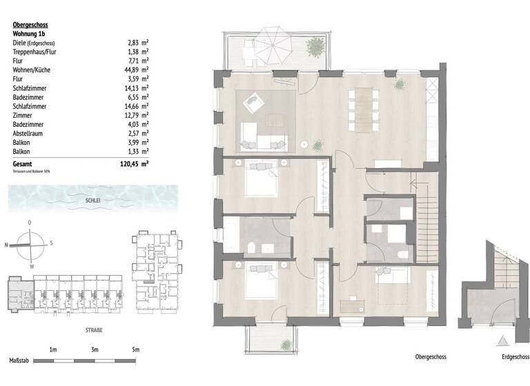 Penthouse zum Kauf - Erstbezug provisionsfrei 659.900 € 4 Zimmer 120,5 m² Königsberger Straße 8 Kappeln 24376