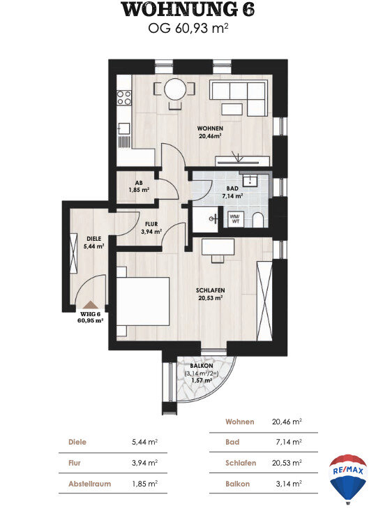 Wohnung zum Kauf 226.900 € 2 Zimmer 66 m²<br/>Wohnfläche Mistelbach Mistelbach 95511