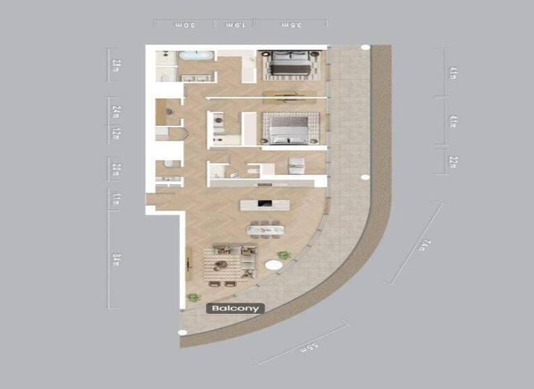 Wohnung zum Kauf - Erstbezug provisionsfrei 1.987.929 € 3 Zimmer 218,1 m² Abu Dhabi