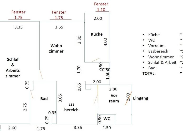 Wohnung zum Kauf 434.000 € 2 Zimmer 78 m² Wien 1040