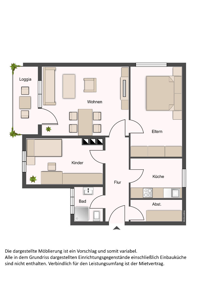 Wohnung zur Miete 750 € 3 Zimmer 66 m²<br/>Wohnfläche EG<br/>Geschoss Wilhelmstraße 147 Auerbach Bensheim 64625