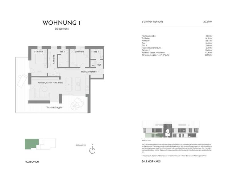 Wohnung zum Kauf - Erstbezug provisionsfrei 1.080.000 € 3 Zimmer 122,2 m² EG Piesenkam Waakirchen 83666