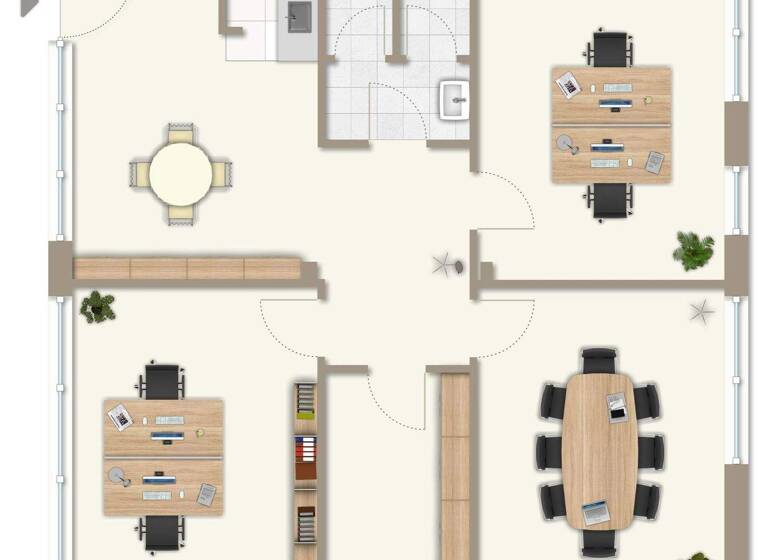 Bürofläche zur Miete 1.050 € 3 Zimmer 100,8 m² Bürofläche Ettlingen 76275