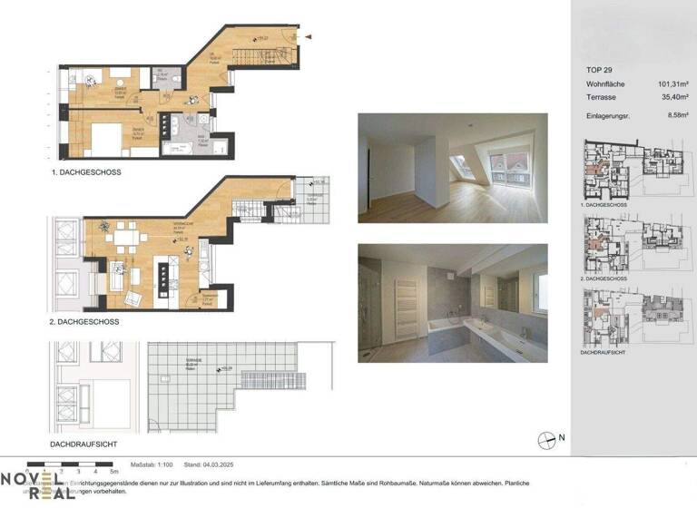 Maisonette zum Kauf - Erstbezug 999.000 € 3 Zimmer 101,3 m² 2. Geschoss Wien 1180