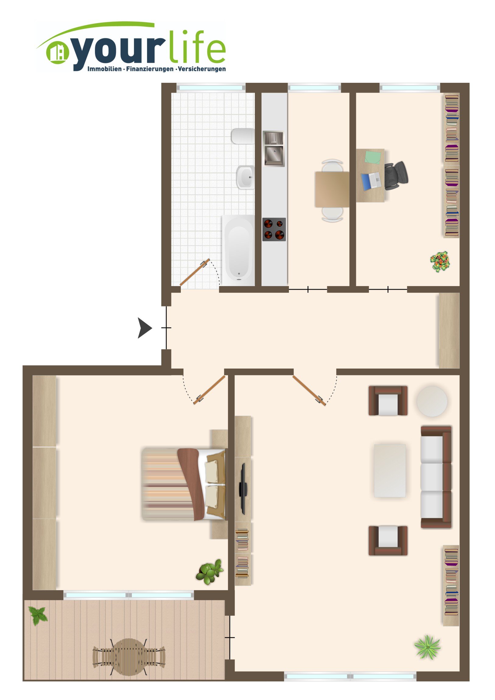 Wohnung zum Kauf als Kapitalanlage geeignet 199.000 € 2,5 Zimmer 60 m²<br/>Wohnfläche Neugablonz Kaufbeuren 87600