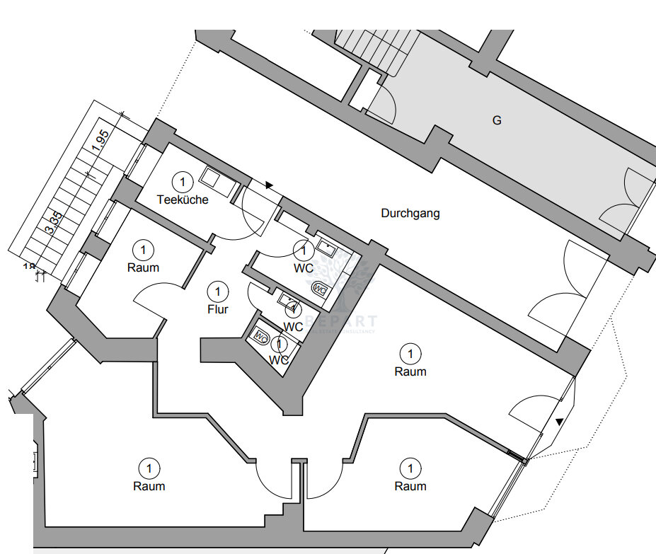 Verkaufsfläche zum Kauf provisionsfrei 5.109 € 4 Zimmer 97,7 m²<br/>Verkaufsfläche Blücherstrasse 13 Kreuzberg Berlin 10961