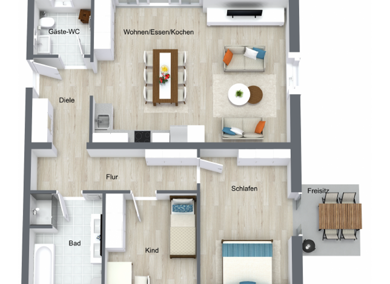 Studio zum Kauf provisionsfrei 393.000 € 3,5 Zimmer 93,6 m²<br/>Wohnfläche ab sofort<br/>Verfügbarkeit Ingelfingen Ingelfingen 74653