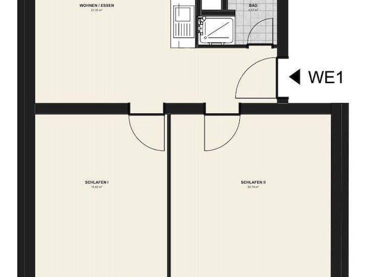 Wohnung zum Kauf 299.000 € 2,5 Zimmer 60,2 m² EG Hermsdorf Berlin / Hermsdorf 13467