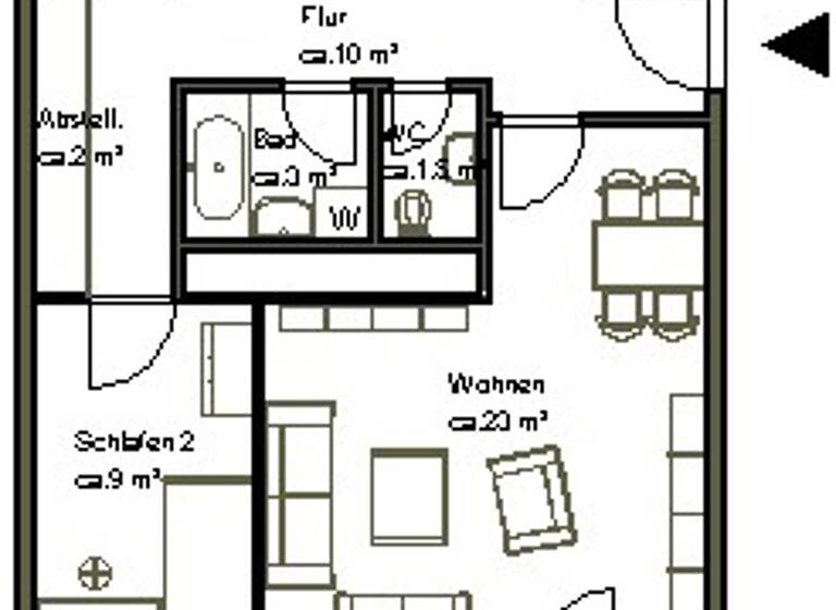 Wohnung zur Miete 635 € 3 Zimmer 76,5 m² 1. Geschoss frei ab 02.05.2026 Elmstr. 17 Sahlkamp Hannover 30657