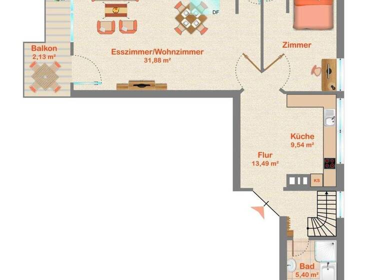 Wohnung zum Kauf 239.000 € 3 Zimmer 96,8 m² Stadtgebiet Sankt Georgen im Schwarzwald 78112