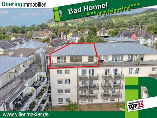 Penthouse zum Kauf provisionsfrei 219.000 € 2 Zimmer 62 m² Bad Honnef 53604