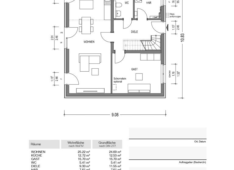 Haus zum Kauf provisionsfrei 433.800 € 5 Zimmer 153 m² 751 m² Grundstück Weidering Barum 21357