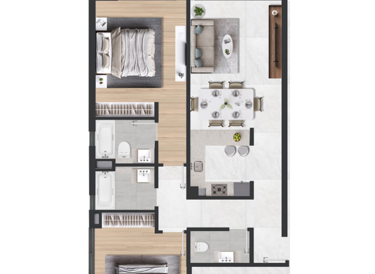 Wohnung zum Kauf 439.927 € 3 Zimmer 107,6 m² Dubai