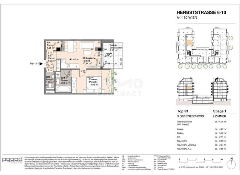 Wohnung zum Kauf 326.500 € 2 Zimmer 41 m² frei ab 01.09.2028 Wien 1160
