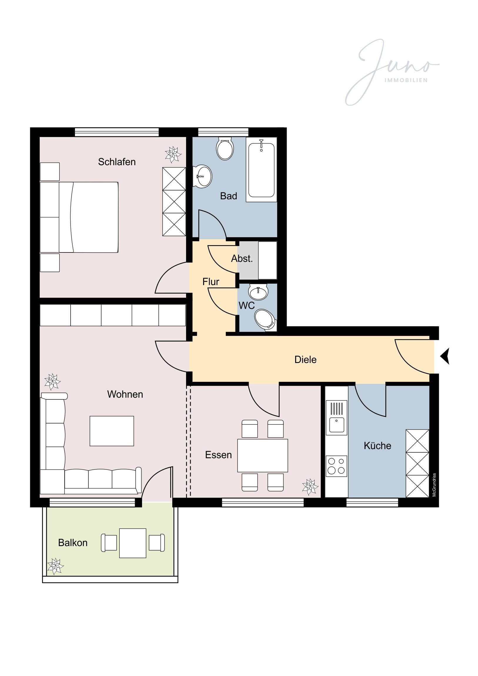 Wohnung zum Kauf 225.000 € 3 Zimmer 76,5 m²<br/>Wohnfläche EG<br/>Geschoss Hiesfeld Dinslaken 46539