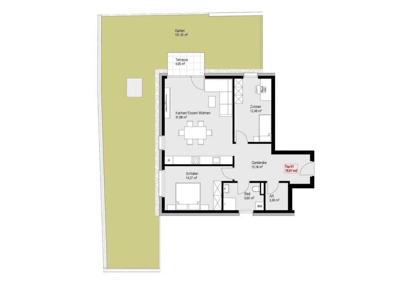 Wohnung zum Kauf 3 Zimmer 80 m² Kufstein 6330