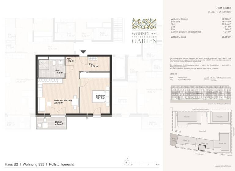 Wohnung zur Miete - Erstbezug 897 € 2 Zimmer 60,9 m² Blumlage Celle 29221