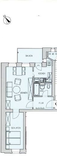 Wohnung zur Miete 310 € 2 Zimmer 53 m²<br/>Wohnfläche 3.<br/>Geschoss ab sofort<br/>Verfügbarkeit Phillipstr. 15 we 6 Yorckgebiet 230 Chemnitz 09130