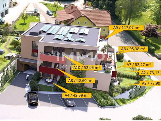 Wohnung zum Kauf - Erstbezug provisionsfrei 432.352 € 3 Zimmer 82,1 m² frei ab 30.06.2027 Peuerbach 4722