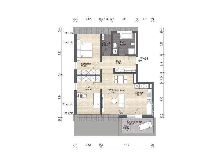 Wohnung zum Kauf - Erstbezug 484.900 € 3 Zimmer 79,6 m² 2. Geschoss Altenfurt Nürnberg 90475