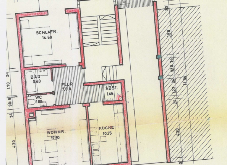 Wohnung zur Miete 450 € 1 Zimmer 14 m² Geschoss 3/4 frei ab sofort Rheinau Mannheim 68219