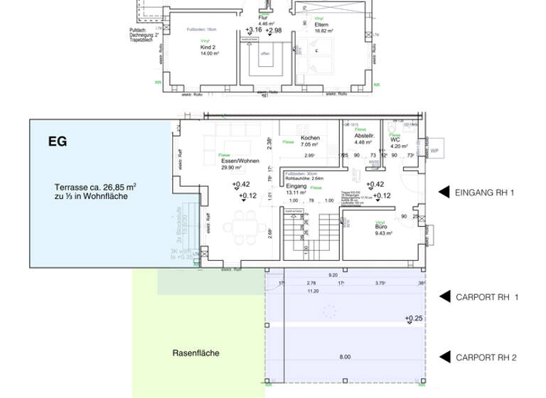 Reihenmittelhaus zur Miete - Erstbezug 1.750 € 4,5 Zimmer 130 m² 200 m² Grundstück frei ab 01.05.2026 Dürrenseestraße 12, 12a, 12b Gerolfing Ingolstadt / Gerolfing 85049