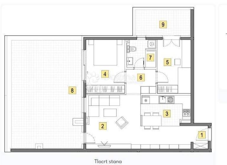 Wohnung zum Kauf 293.370 € 3 Zimmer 83 m² 3. Geschoss Buzin
