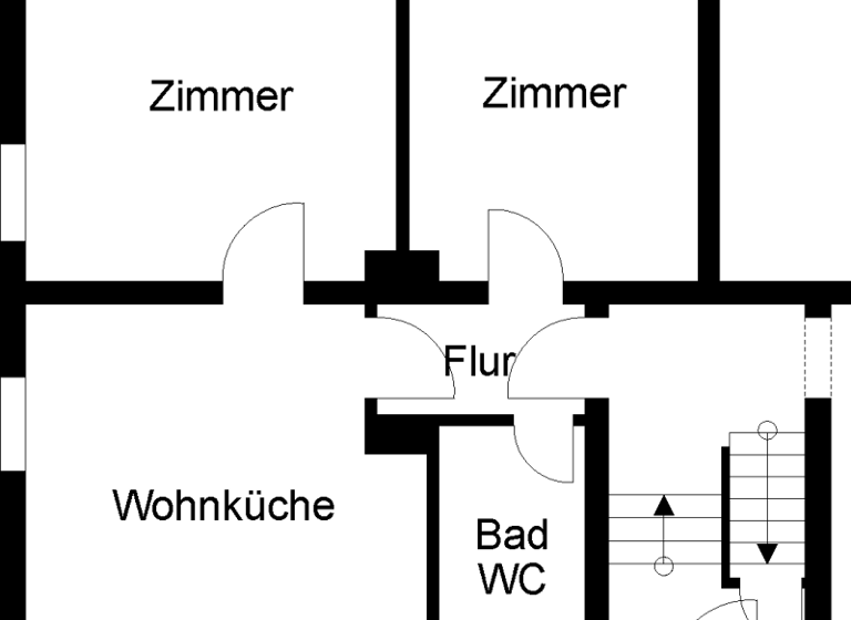 Wohnung zur Miete 489 € 3 Zimmer 51 m² EG frei ab 04.03.2026 Wiesestraße 73 Innenstadt Herford 32052