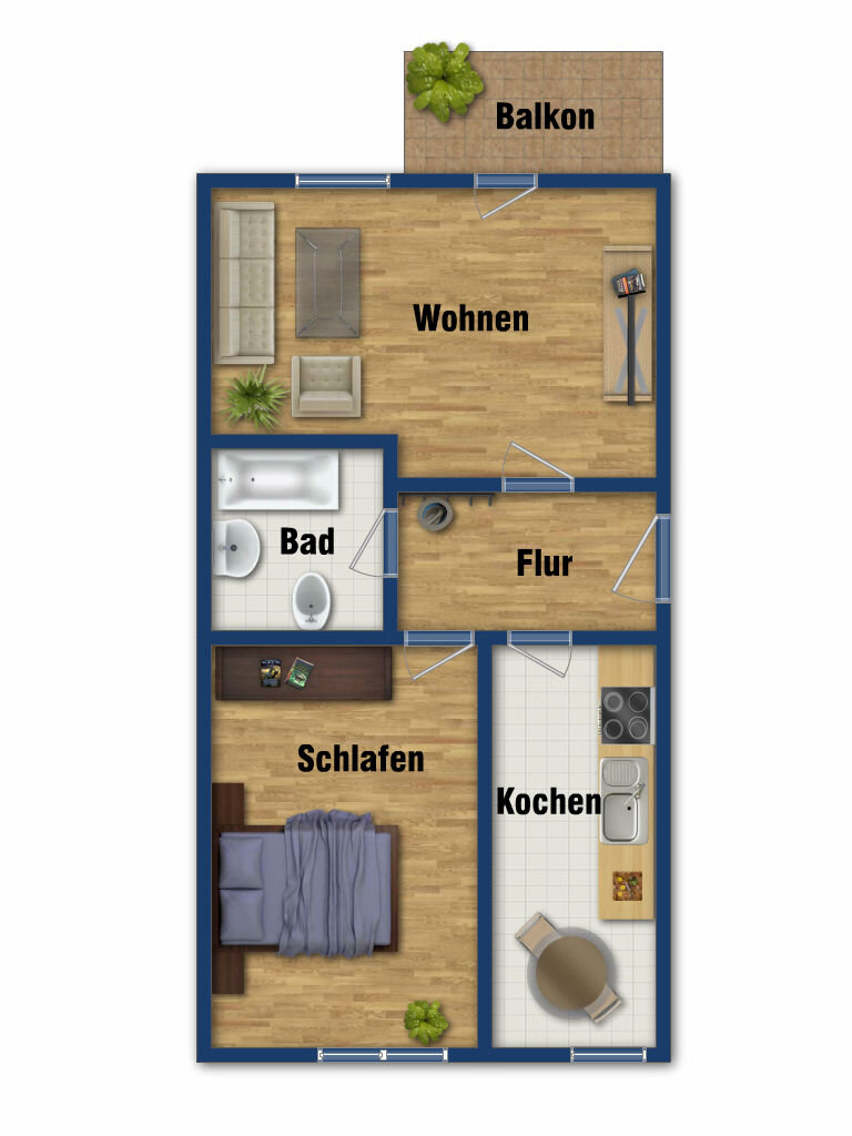 Wohnung zur Miete 297 € 2 Zimmer 54 m²<br/>Wohnfläche EG<br/>Geschoss Henriettenstraße 71 Kaßberg 914 Chemnitz 09112