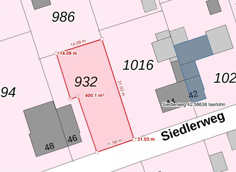 Grundstück zum Kauf provisionsfrei 120.000 € 400 m² Grundstück Siedlerweg 46 Dröschederfeld Iserlohn 58638