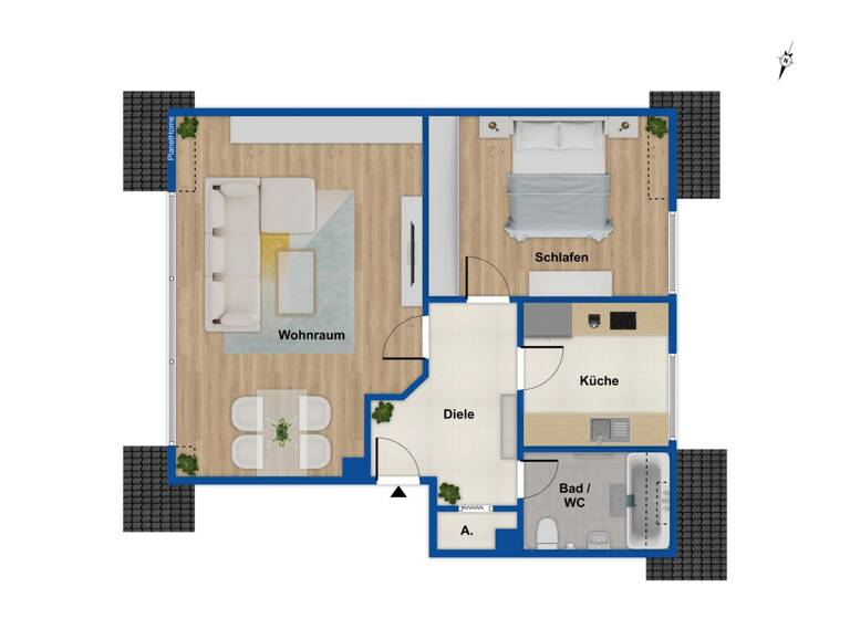 Wohnung zum Kauf 130.000 € 2,5 Zimmer 70 m² 3. Geschoss Alsfeld Oberhausen 46149