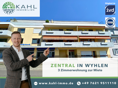 Wohnung zur Miete 1.150 € 3 Zimmer 94 m² frei ab 01.08.2025 Wyhlen Grenzach-Wyhlen 79639