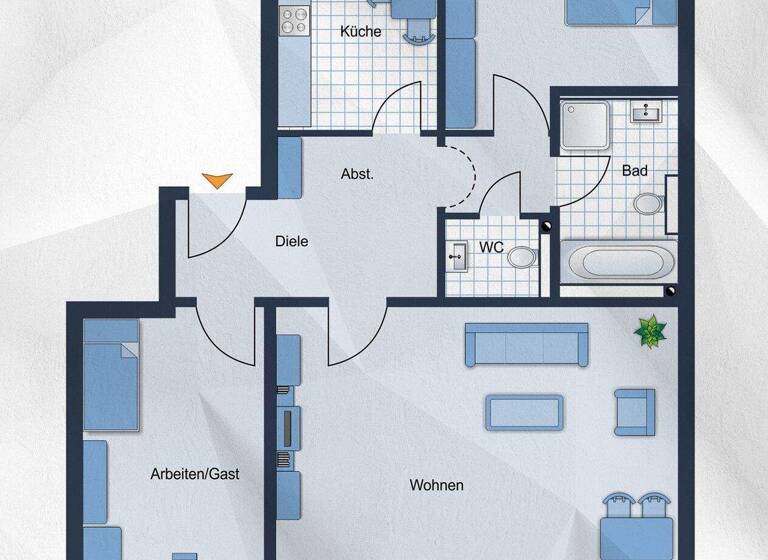 Wohnung zum Kauf 169.900 € 3 Zimmer 83,1 m² 2. Geschoss Plettenberg 58840