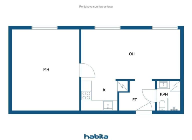 Studio zum Kauf 248.000 € 2 Zimmer 50 m² 5. Geschoss Linnankatu 36 Turku 20100